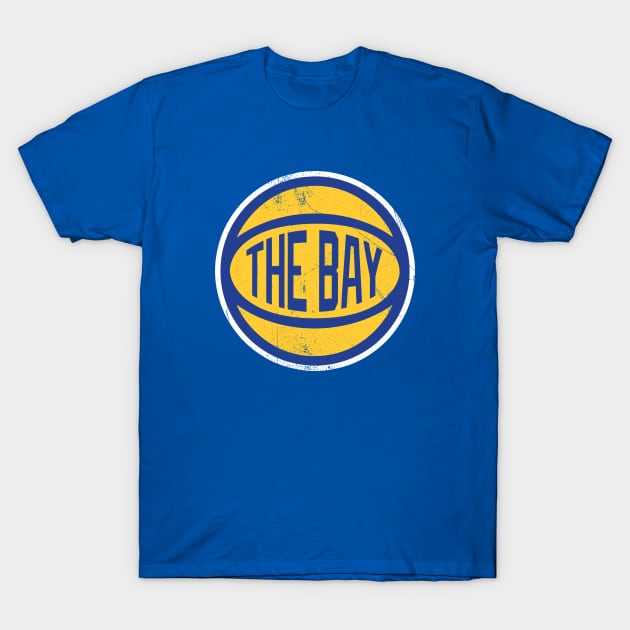 The Bay Retro Ball - Blue T-Shirt by KFig21